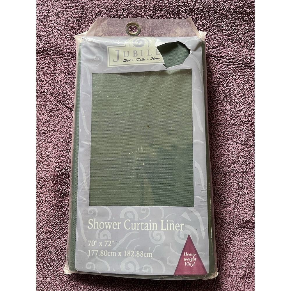 VTG Jubilee Heavy Weight‎ Vinyl Shower Curtain  Liner 70" x 72" Hunter Green